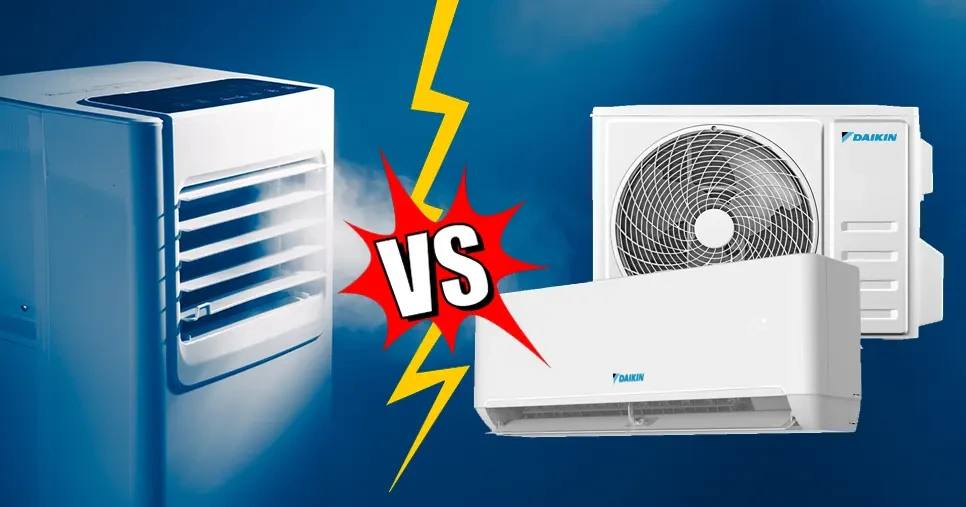 Comparatif entre climatiseur mobile et climatisation réversible Daikin